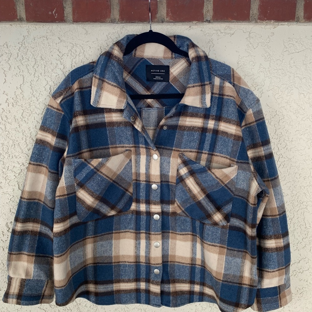 Oversized flannel, lightly used
